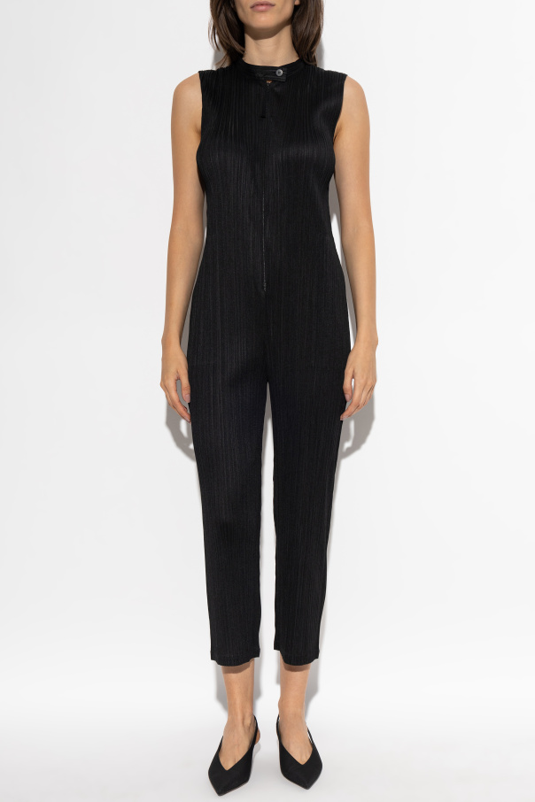 Pleats Please Issey Miyake Sleeveless pleated jumpsuit | Women's